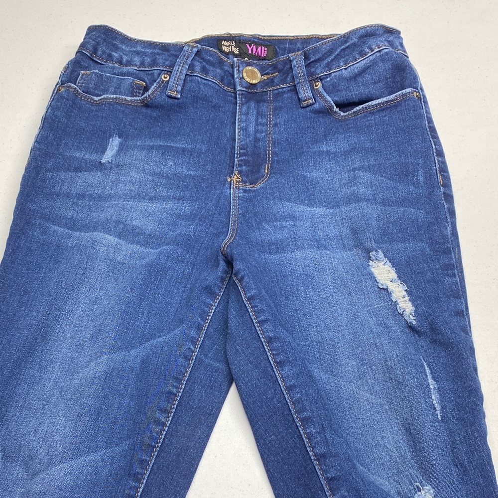 YMI Women's Classic Blue Boyfriend Jeans